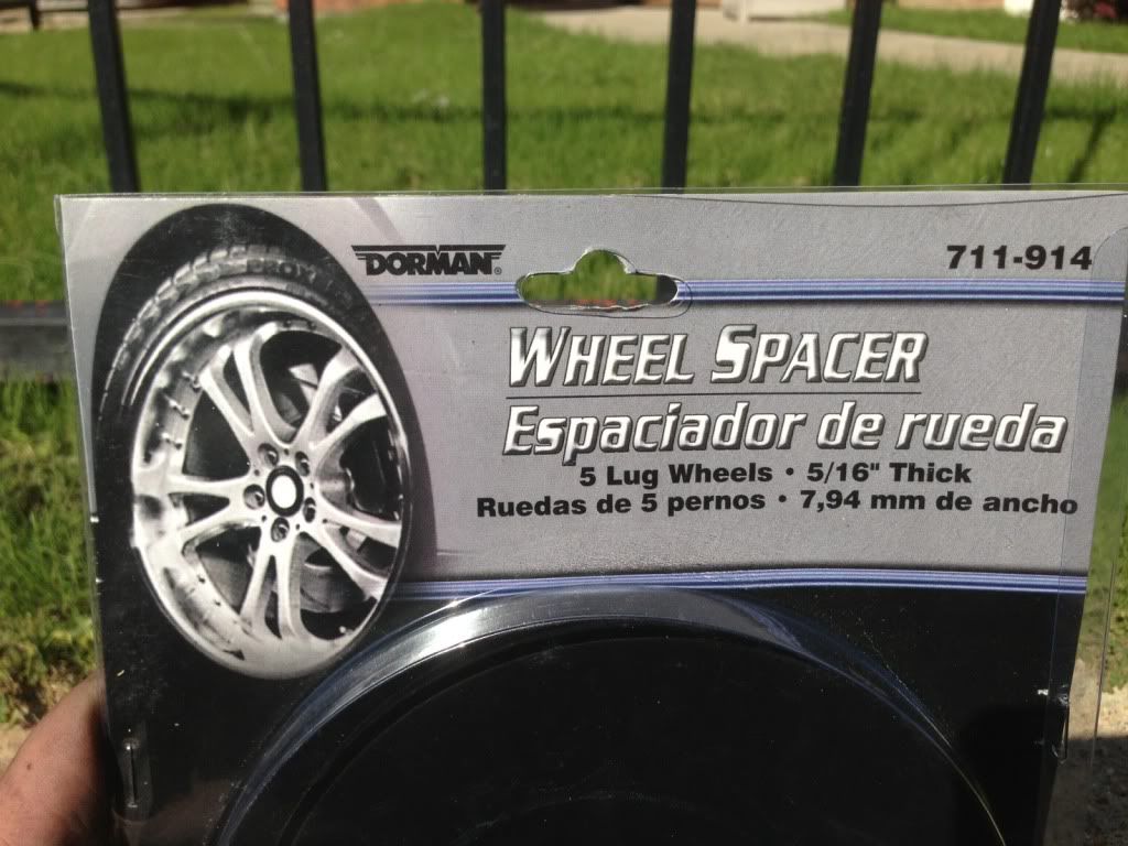 Cheap wheel spacers upgrade Installed w/ pics for yall... Cadillac